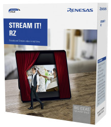 Zestaw rozwojowy czujników, RZ/A1-LU, do uzytku z: Przesyłanie strumieniowe w sieci RZ, Zestaw uruchomieniowy, STREAM