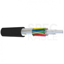 Kabel światłowodowy A-DQ(ZN)2Y 96 włókien SM G.657.A1 wielotubowy (8x12J) zewnętrzny bezhalogenowy LSOH czarny TKF