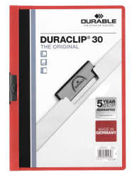 Durable DURACLIP 30 A4 Folder Red