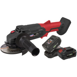 Sealey CP20VAGBKIT Cordless Angle Grinder Kit &#xD8;115mm 20V 4Ah SV20 - 2 Batt