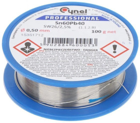 Drut lutowniczy CYN-0.50/100
