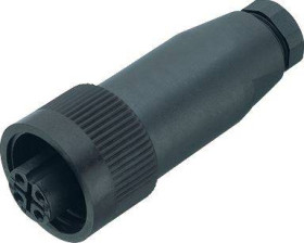 binder 99 0202 00 07-20 Złącze żeńskie kablowe złącze żeńskie proste Seria: 692 Łączna ilość styków: 7 + PE 1 szt.