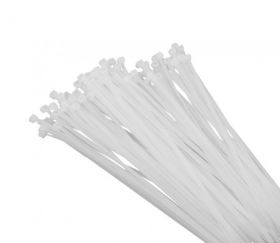 Opaska zaciskowa 200x4.8 biała - (100szt)