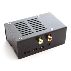 HiFiBerry DAC/ADC Raspberry Pi 4 Steel Case - Black [discontinued]
