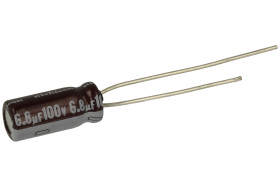 Kondensator; niskoimpedancyjny; elektrolityczny; UPW2A6R8MDD1TD; 6,8uF; 100V; UPW; fi 5x11mm; 2mm; przewlekany (THT); taśma; Nic