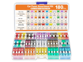Bezpiecznik samochodowy zestaw 180szt.