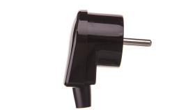 Wtyczka Kątowa W 7 16A 2P+Z Czarna 31-12102.07\P01
