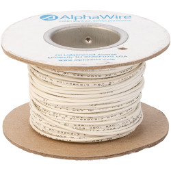 Alpha Wire 6715 WH005 Eco Wire 18AWG White (30.5m Reel)