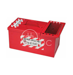 Skrzynka na blokady/skrzynka blokowania grupowego LOTO, 50 kłódek, 105716