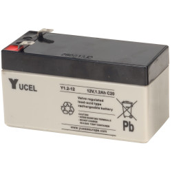 Yuasa Yuvolt Yucel Y1.2-12N Valve Regulated Lead Acid SLA Battery 12V 1.2Ah