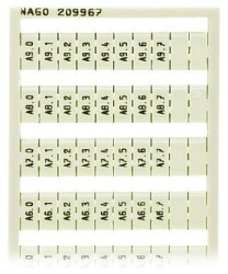 Marker card for connection terminal, 209-967