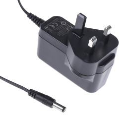 Adapter AC/DC Uwy 12V dc Iwy 1A Złącze 2,1 x 5,5 x 12 mm, biegun dodatni w środku 12W typ wtyczki: Typ G