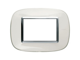 AXOLUTE Ramka 1 pojedyncza owalna 3 moduły LIQUID biały HB4803DB LEGRAND