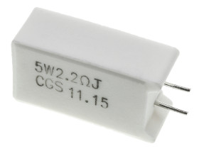 Rezystor 2.2Ω 5W ±5% ±300ppm/°C drutowy TE Connectivity