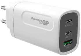 GP GPWCGM3AWHUSB254 Ładowarka USB 65 W 1x USB-A, 2x USB-C® Power Delivery biały dom