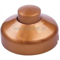 Przełącznik nożny przelotowy złoty 1A 250V