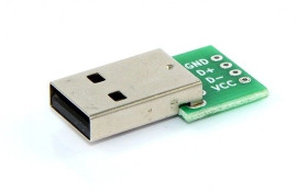 Wtyk USB A do płytki stykowej KIT - Wtyk USB typ A