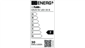 Projektor Grun Nv Led-30-B 2650Lm 4000K Barwa Neutralna Ip65 Czarny 31392