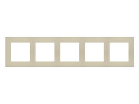 SIMON 55 Ramka 5 pięciokrotna LINE szampański mat TR5/144 KONTAKT SIMON