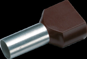 187707 Twin-Aderendhülse isoliert 2x1,5 mm²/8 mm, schwarz, 100er Pack
