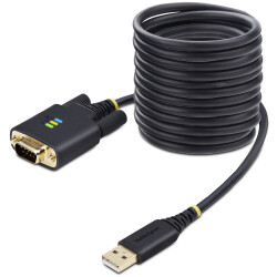 StarTech.com 1P10FFC-USB-SERIAL 10ft (3m) USB to Serial Adapter Cable, COM Rete