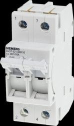 Fuse load-break switch, 2 pole, 16 A, (W x H x D) 36 x 70 x 88 mm, 5SG7621-0KK16