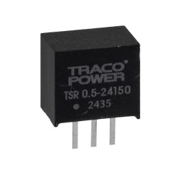 Regulator przełączający, Uwe 18 → 32V dc, Uwy 15V dc, Iwy 500mA, TRACOPOWER, TSR 0.5