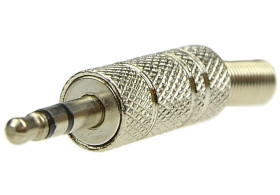 Wtyk Audio AUX mini Jack 3,5mm Stereo na kabel