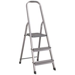 Sealey ASL3S Aluminium Step Ladder 3-tread En131
