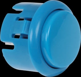 BUTTON-BLUE-MICRO Micro Arcade Button with microswitch, Ø=27,1 mm, blue