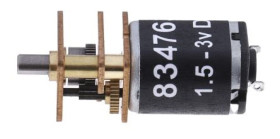 Motoreduktor DC, 250 mA, 0,29 W, 1600 obr./min, 16 gcm, RS PRO