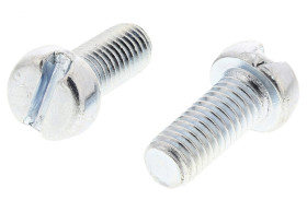 Śruby maszynowe M5 łeb z łbem walcowym Stalowe długość 12.0mm skok 0.80mm