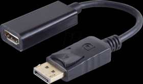 BS14-05011 adapter, display port plug 1.2&lt; HDMI bush