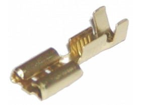 1x Konektor 6,3mm żeński nieizolowany