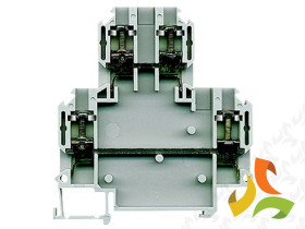 Złączka szynowa ZUW 2-4.0 szara pietrowa TS 35 2 tory 13304312 SIMET