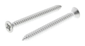 Wkręt samogwintujący długość 45mm Stal nierdzewna łeb Countersunk, Zwykłe końcówka Pozi