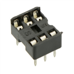 6-Pin DIP IC Socket 7.62mm