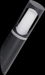 LX700211 Wall light fixture, indoor/outdoor, black, GU10, IP44, ALU