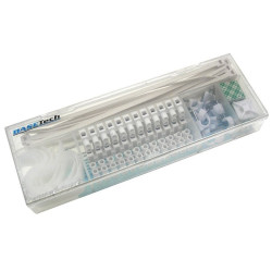 Zestaw elektryczny instalatora 55el. kostki klipy opaski uchwyty rzepy