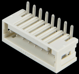 733-368 Print pin header, micro, RM 2.5, angled, 8-pin