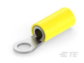Zacisk oczkowy Ø , M6 (1/4) izolowany Żółty TE Connectivity