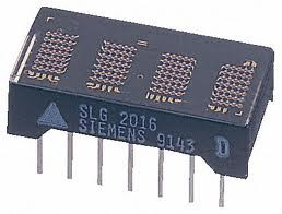 SLR2016 wyświetlacz alfanumeryczny LED, kolor świecenia czerwony, seria Dot Matrix