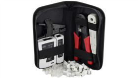 Zestaw Narzędzi Sieciowych Tester Lan Zaciskara Rj45 Komplet 6 Elementów +...