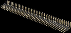 2 x 40-pin header, angled, pitch 2.54