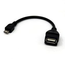 USB OTG Host Cable - Micro-USB Male to USB-A Female