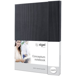 Sigel CO151 CONCEPTUM Notebook Squared Black 97 Sheets A4 Paper Pads Labels