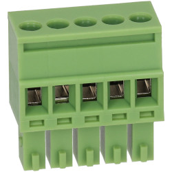 TruConnect 215379 3.5mm Female Pluggable Vertical 5 Way Terminal Block