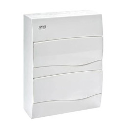 IP40 Rozdzielnica modułowa 2x12 COMBI natynkowa (drzwi białe) PE+N