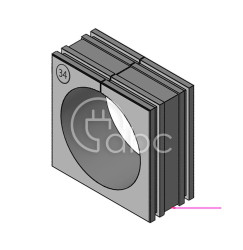 Moduł uszczelniający KT duży, KT 34, z otworem 1x34-35 mm, 41234