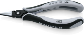 ESD-precision electronics gripping pliers, L 135 mm, 61 g, 34 42 130 ESD
